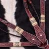Showman Rawhide Braided Leather Headstall & Breast Collar Set view 3