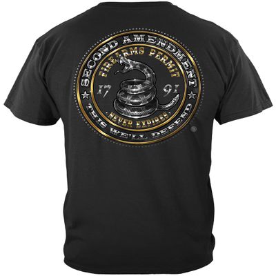 Erazor Bits Patriotic 2A Shirts - 2nd Amendment T Shirts for Men -Black XX-Large