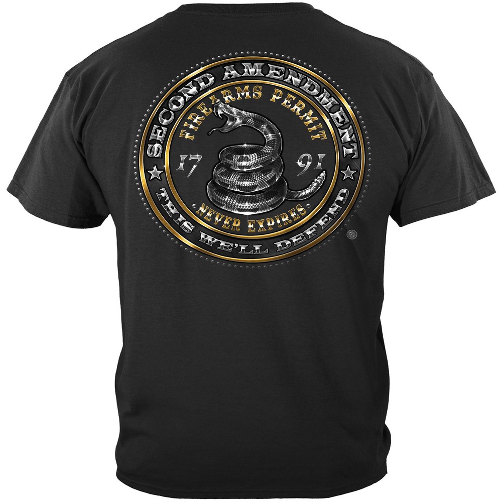 Erazor Bits Patriotic 2A Shirts - 2nd Amendment T Shirts for Men -Black XX-Large