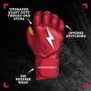 BRUCE BOLT Original Series Long Cuff Red Batting Glove - Red Medium view 2