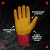 BRUCE BOLT Original Series Long Cuff Red Batting Glove - Red Medium view 3