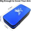 TLBTEK Taekwondo Kick Pad PU Muay Thai Pads MMA Karate Kick Pads Kickboxing Training Pads Martial Arts Punching Pads Leather Strike Curved Kicking Shield (10x15inch (Blue)) view 2