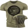 Happy Hour T-Shirt for Men Workout Weightlifting Funny Gym Tshirt (Large, 002. Squat Bench Deadlift Workout T-Shirt Military Green) view 1