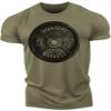 Happy Hour T-Shirt for Men Workout Weightlifting Funny Gym Tshirt (Large, 002. Squat Bench Deadlift Workout T-Shirt Military Green) view 2