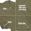 Happy Hour T-Shirt for Men Workout Weightlifting Funny Gym Tshirt (Large, 002. Squat Bench Deadlift Workout T-Shirt Military Green) view 4