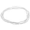Happyyami 2Pcs Waist Beads Boho African Belly Chain Pregnancy Beach Body Chain Summer Bikini Jewelry for Woman Girl (Silver White) view 1