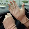Ylucky Lightweight Summer Fingerless Gloves Men Women UV Sun Protection Driving Cotton Gloves Nonslip Touchscreen Mittens view 2