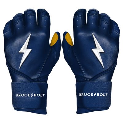BRUCE BOLT Original Series Long Cuff Navy Batting Glove - Navy XLarge