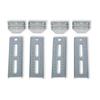 KUAFU 8 inch Boat Trailer Bunk Brackets Galvanized with Swivel Tops Bolster Support Plat 4PCS for 2 x 4 Boat Trailer Crossmember view 1