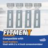 KUAFU 8 inch Boat Trailer Bunk Brackets Galvanized with Swivel Tops Bolster Support Plat 4PCS for 2 x 4 Boat Trailer Crossmember view 2