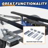 KUAFU 8 inch Boat Trailer Bunk Brackets Galvanized with Swivel Tops Bolster Support Plat 4PCS for 2 x 4 Boat Trailer Crossmember view 4