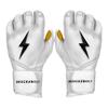 BRUCE BOLT Original Series Long Cuff White Batting Glove - White Medium view 1