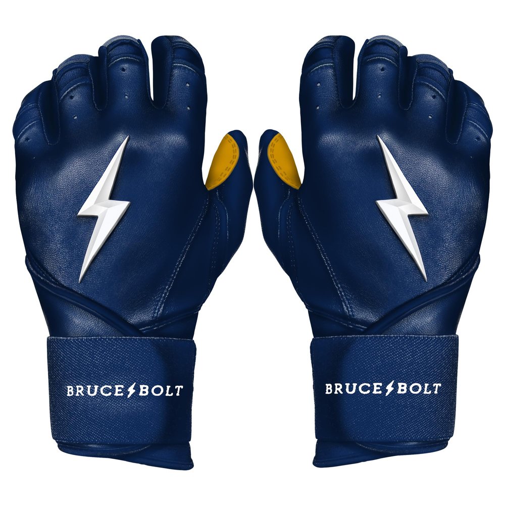BRUCE BOLT Original Series Long Cuff Navy Batting Glove - Navy XXLarge