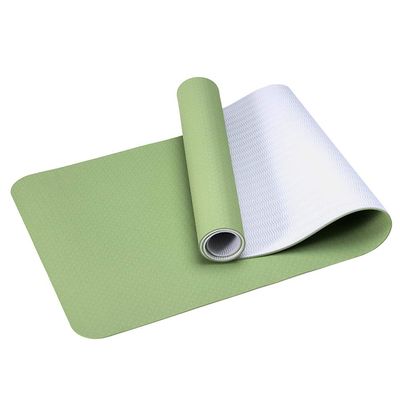Academyus Yoga Mats for Women Thick Non Slip 6mm TPE Anti-Slip Thicken Gym Fitness Training Exercise Pilates Yoga Mat Cushion - Grass Green