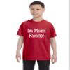 ALLNTRENDS Kids Youth T Shirt I'm Mom's Favorite tshirt Funny Graphic Sarcastic Tee (L, Red) view 1