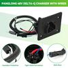 Panglong EZGO Charging Port, EZGO RXV Charger Receptacle, 48V Golf Cart Delta-Q Charger Port with DC Cord for 2008-up EZGO RXV 48 Volt Electric Golf Cart, Replace OEM #602529 view 2