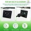 Panglong EZGO Charging Port, EZGO RXV Charger Receptacle, 48V Golf Cart Delta-Q Charger Port with DC Cord for 2008-up EZGO RXV 48 Volt Electric Golf Cart, Replace OEM #602529 view 3