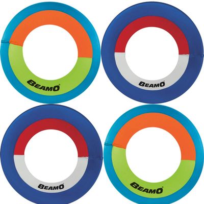 Star Magic Beam O Woosh Flying Hoop Frisbee 16 Inch (4 Pack Assorted Colors.)