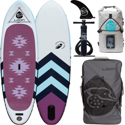 Loon Inflatable Stand Up Paddle Board iSUP Package - Feather Light FIT 10'8" Yoga Board