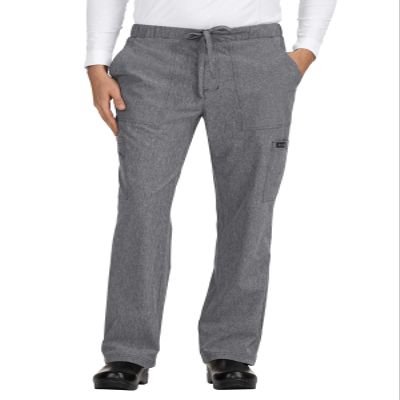 KOI Basics 605 Men's Luke Scrub Pant Heather Grey 2XL