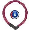 Abus Unisex  Adult's 1385/75 Cherry Heart Chain Lock, red, 75 cm view 1