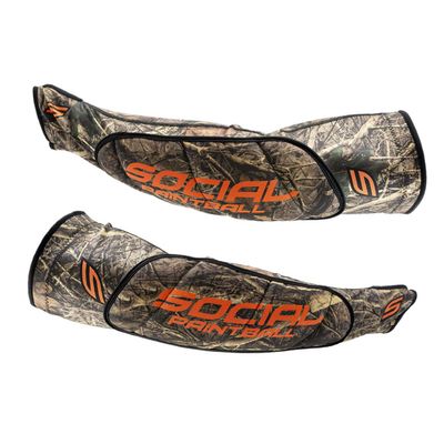 Social Paintball SMPL Arm & Elbow Pads Protection, Hunter Camo (3X-Large)