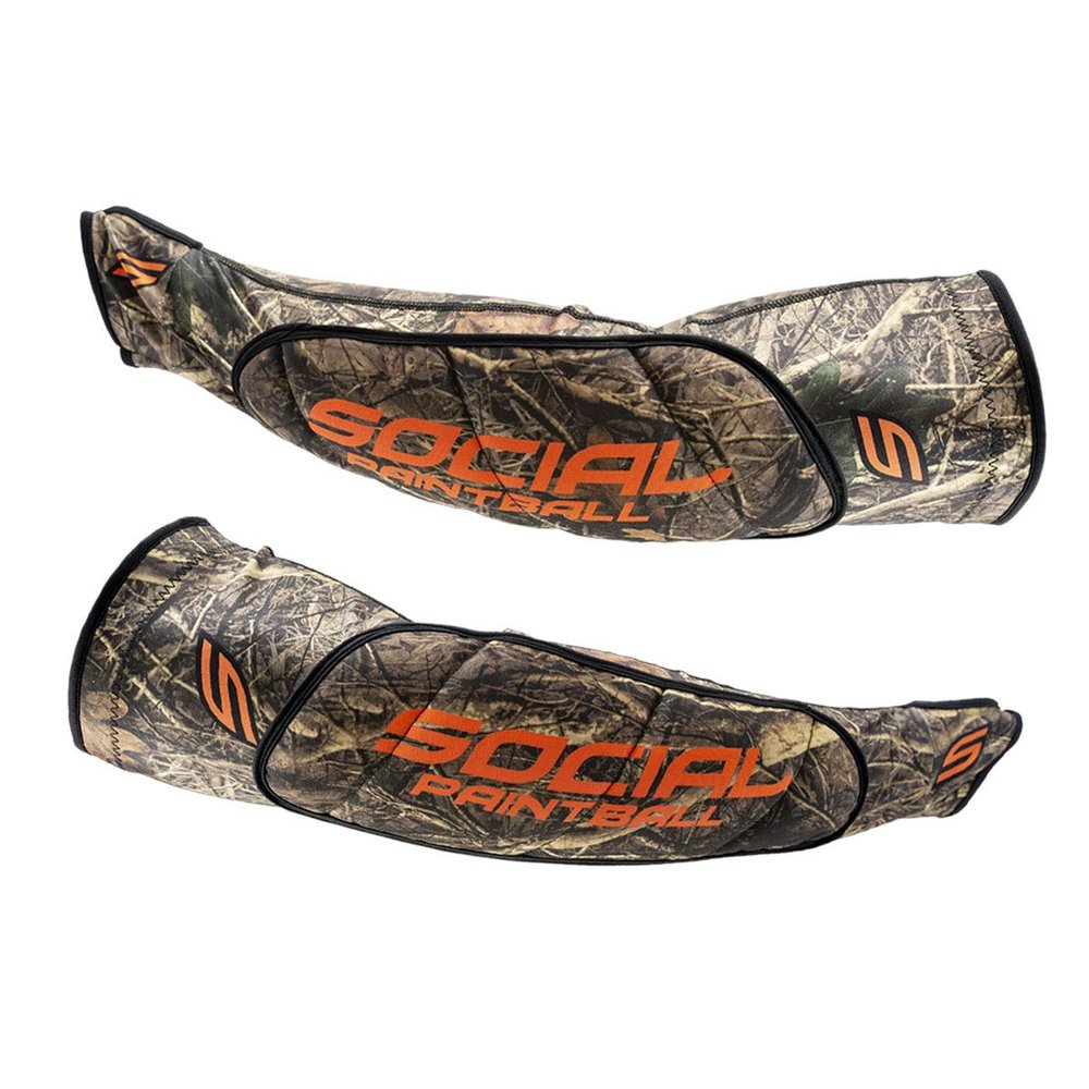 Social Paintball SMPL Arm & Elbow Pads Protection, Hunter Camo (3X-Large)