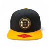 AMERICAN NEEDLE Officially Licensed NHL Boston Bruins Team Hat, Embroidered Logo, Flat Brim, Snapback Black/Gold view 2