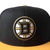 AMERICAN NEEDLE Officially Licensed NHL Boston Bruins Team Hat, Embroidered Logo, Flat Brim, Snapback Black/Gold view 3