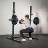 Titan Fitness T-3 Series 73.5" Squat Stand, 1,000 LB Capacity, Short Squat Rack for Home Gym, Space Saving Power Rack with Westside Hole Spacing, J-Hooks view 3