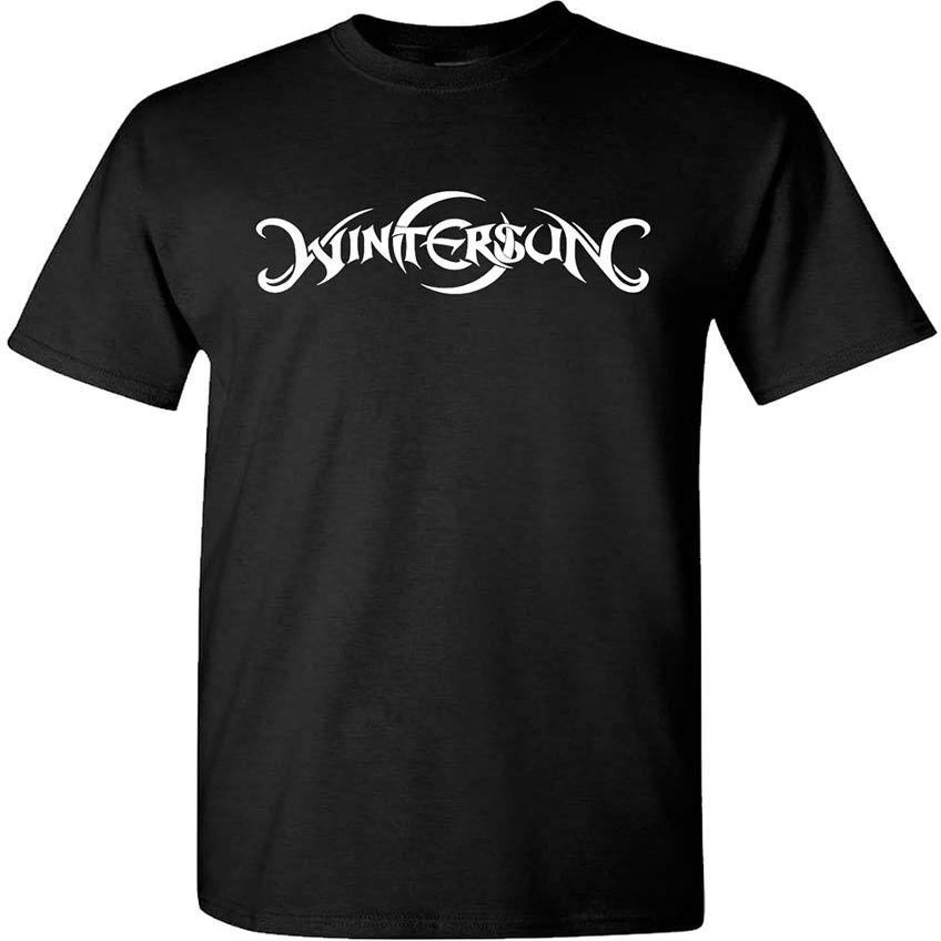 Wintersun - Mens Logo Sun of Winter Black T-Shirt, Size: Small, Color: Black