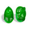 AquaLogix Low Resistance Aquatic Bell Set - Green | Aquatic Dumbbells | Quick Start Guide | Water Weights | Therapy, Cardio & Muscle Toning | Durable Polycarbonate | Pair (LRPCBELL) view 1