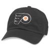 AMERICAN NEEDLE Philadelphia Flyers Unisex Blue Line Officially Licensed NHL National Hockey League Team Baseball Hat Adjustable Buckle Strap Dad Cap (40742B-PHF-BLK) view 1