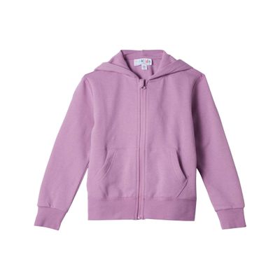 #4K!DS Essential Zip Front Hoodie (Little Kids/Big Kids) Smoky Grape MD (10-12 Big Kid)