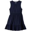 #4K!DS Girl's Essential Tiered Dress (Little Kids/Big Kids) Navy SM (6-6X Little Kid) view 1