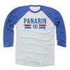500 LEVEL Artemi Panarin 3/4 Sleeve T-Shirt (Baseball Tee, X-Large, Royal/Ash) - Artemi Panarin New York Font view 1