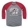 500 LEVEL Bryce Harper 3/4 Sleeve T-Shirt (Baseball Tee, XXX-Large, Red/Heather Gray) - Bryce Harper Game WHT view 1