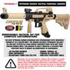 Maddog Tippmann Cronus Tactical Titanium HPA Paintball Gun Marker Starter Package - Black/Tan view 3