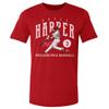 500 LEVEL Bryce Harper Shirt (Cotton, XX-Large, Red) - Bryce Harper Game WHT view 1