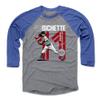 500 LEVEL Bo Bichette 3/4 Sleeve T-Shirt (Baseball Tee, XXX-Large, Royal/Heather Gray) - Bo Bichette Inline WHT view 1