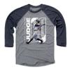500 LEVEL Aaron Judge 3/4 Sleeve T-Shirt (Baseball Tee, XXX-Large, Navy/Heather Gray) - Aaron Judge Stretch WHT view 1