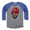 500 LEVEL Bryce Harper 3/4 Sleeve T-Shirt (Baseball Tee, XXX-Large, Royal/Heather Gray) - Bryce Harper Scream WHT view 1