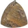 Bead, Jasper Genuine Gemstone 1.75" Triangle Pendant Bead view 1