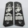 1911 Grips Full Size for Kimber Colt Rock Island Springfield Taurus Nickel Silver view 1