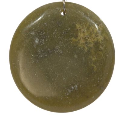 Bead, Jasper Gemstone 1.75" Round Pendant Bead