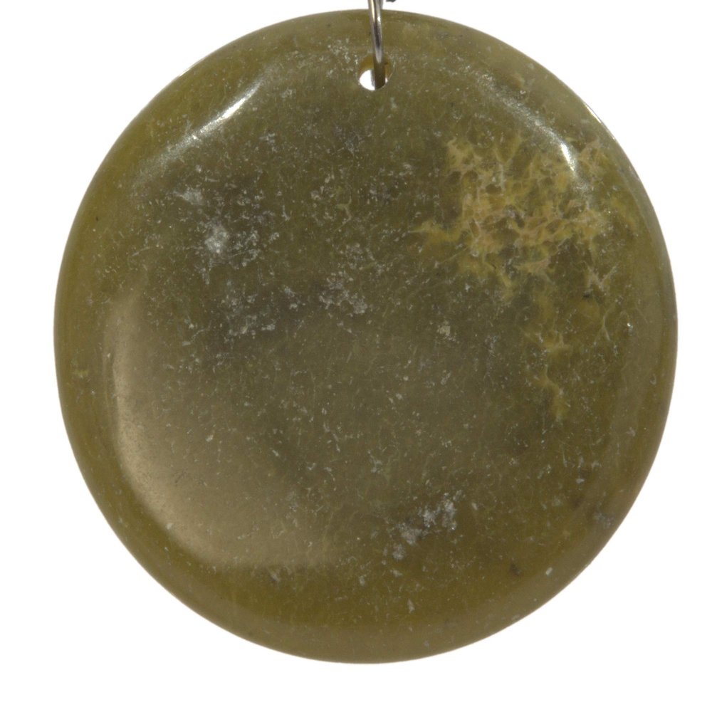Bead, Jasper Gemstone 1.75" Round Pendant Bead