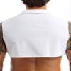 Agoky Mens Fashion Fake Collar Detachable Dickey Collar Solid Color Decorative Half Shirts White X-Large view 3