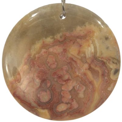 Bead, Jasper Gemstone 1.75" Round Pendant Bead
