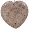 Bead, Jasper Gemstone 1.75" Heart Pendant Bead view 1