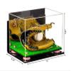 Better Display Cases Acrylic Baseball Glove Display Case with Mirror, Wall Mount, Pink Risers and Turf Base (A004-PNR) view 2